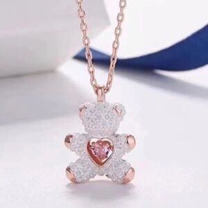 Swarovski bear necklace